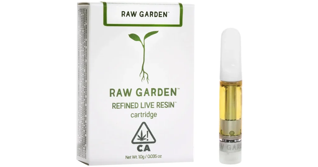 Raw Garden Vape Cartridge and Packaging