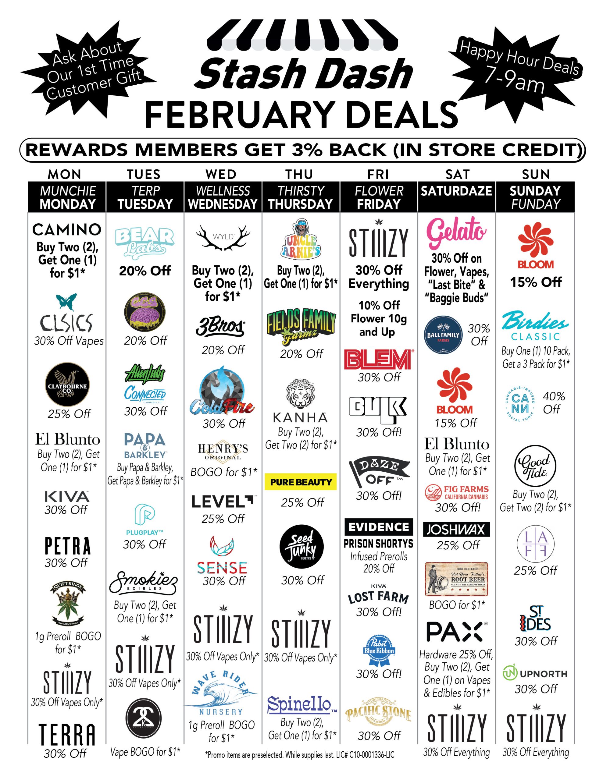 Stash Dash February Deals